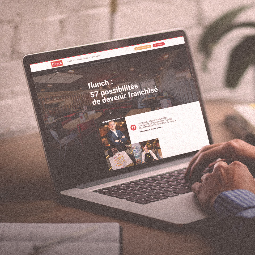 Conception et design site flunch franchisés