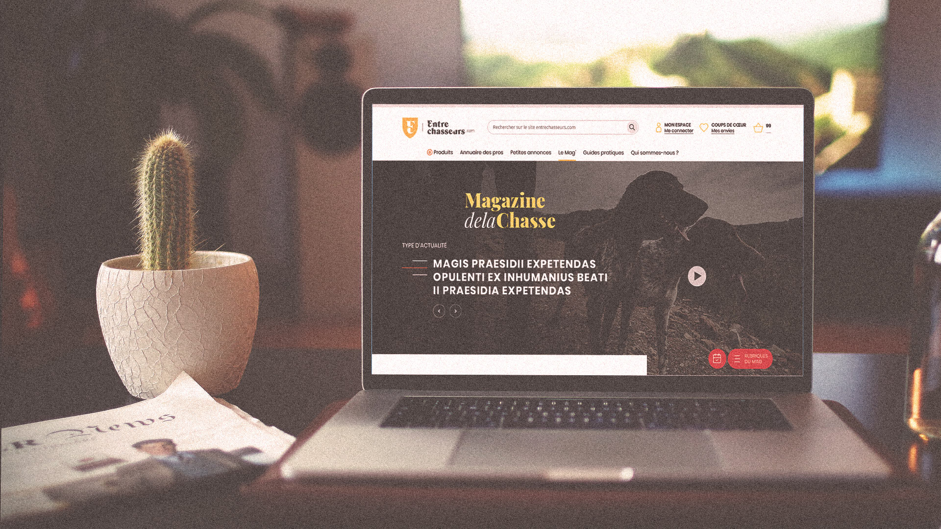 Design site internet Entrechasseurs.com
