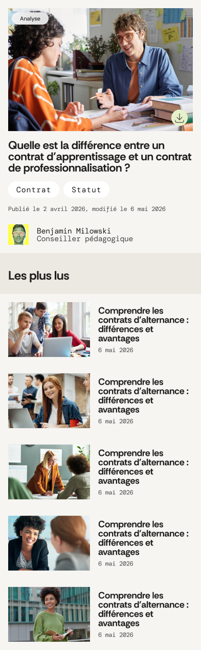 Design mobile push articles
